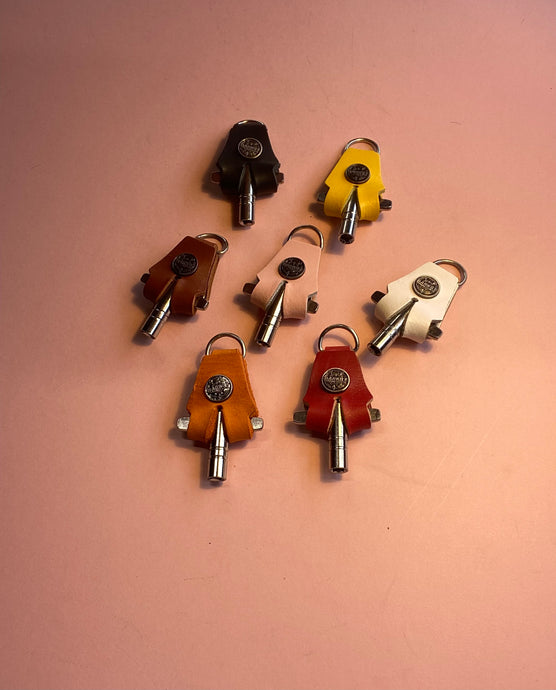 Leather Drum Key Holder and Key