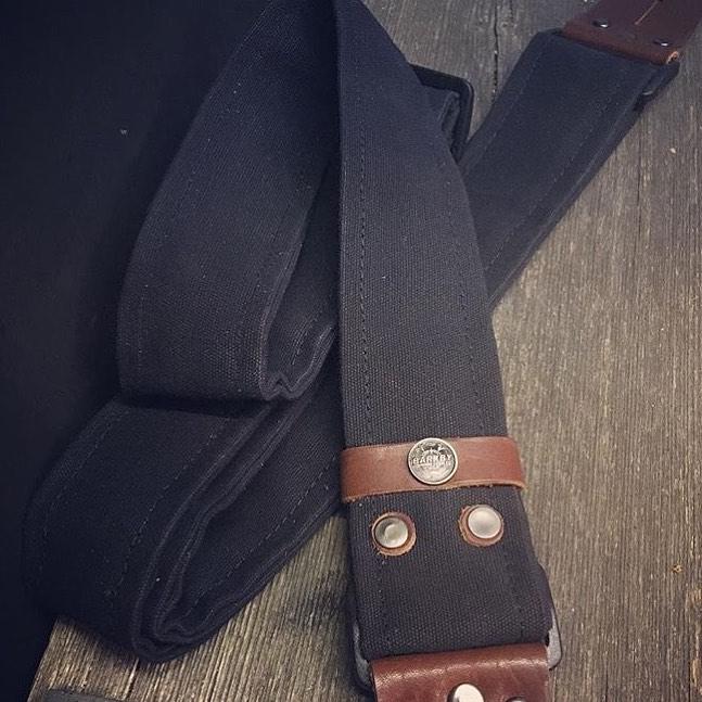 Wax cotton guitar strap - Colour options available