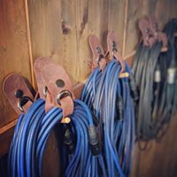 Leather cable wrap