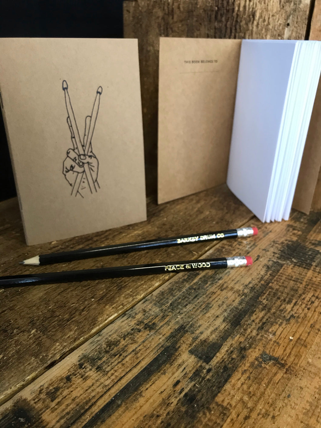 Notebook pencil combo