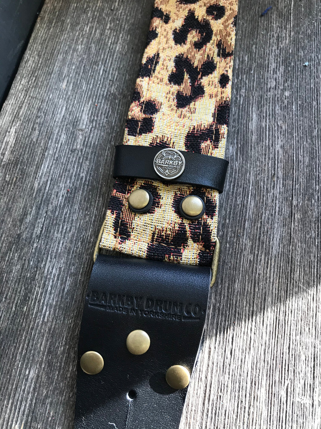 leopard print guitar strap